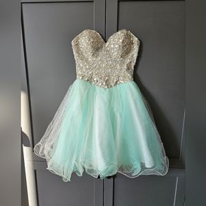Beautiful Mint Green Princess Prom/Party Dress